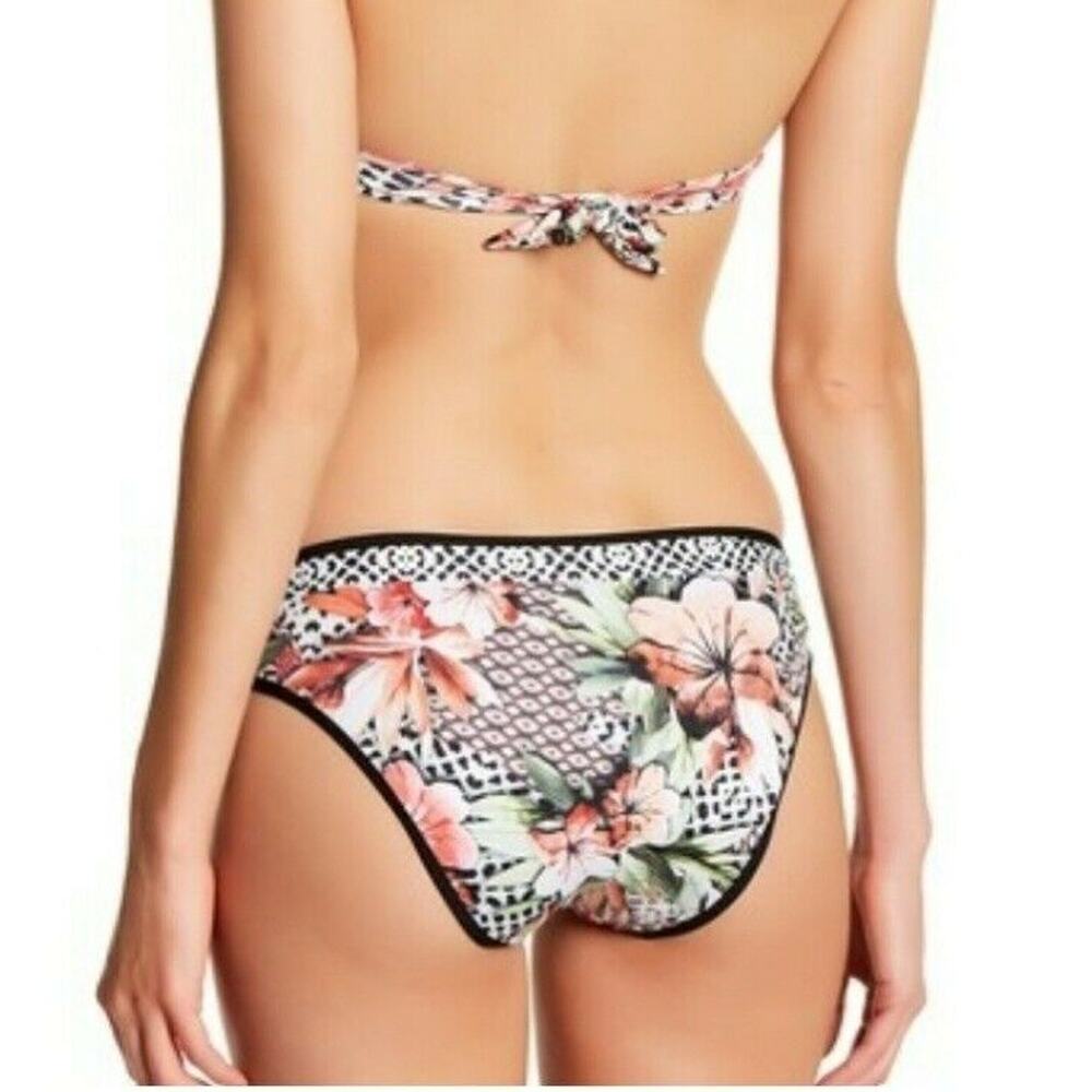 JETS by Jessika Allen Hawaiian floral print strappy swim bikini bottom Sz 6 NEW - Picture 7 of 8